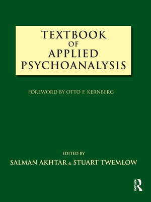 cover image of Textbook of Applied Psychoanalysis
